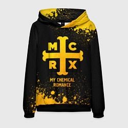 Толстовка-худи мужская My Chemical Romance - gold gradient, цвет: 3D-черный