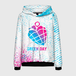 Мужская толстовка Green Day neon gradient style