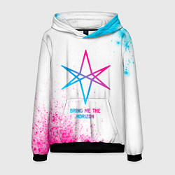 Мужская толстовка Bring Me the Horizon neon gradient style