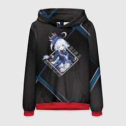 Толстовка-худи мужская Фурина в ромбе, цвет: 3D-красный