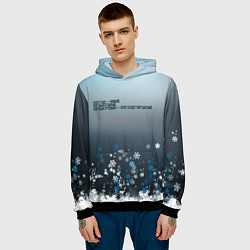 Толстовка-худи мужская Этот Новый Год, цвет: 3D-черный — фото 2