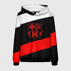 Толстовка-худи мужская Barcelona stripes sport, цвет: 3D-черный