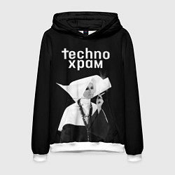 Мужская толстовка Techno храм курящая монашка