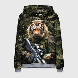 Толстовка-худи мужская Тиер солдат спецназа, цвет: 3D-меланж