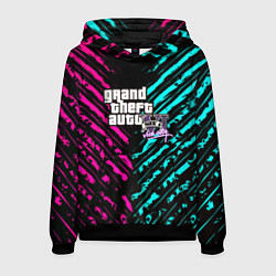 Толстовка-худи мужская GTA6 vice city game, цвет: 3D-черный
