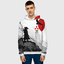 Толстовка-худи мужская Мечта самурая, цвет: 3D-белый — фото 2