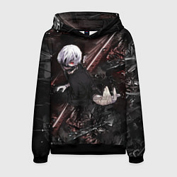 Толстовка-худи мужская Tokyo Ghoul anime, цвет: 3D-черный
