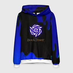 Толстовка-худи мужская Black desert game rpg, цвет: 3D-белый