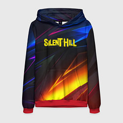 Толстовка-худи мужская Silent hill stripes neon, цвет: 3D-красный