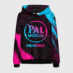 Толстовка-худи мужская Palworld - neon gradient, цвет: 3D-черный