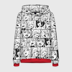 Мужская толстовка Ahegao pattern