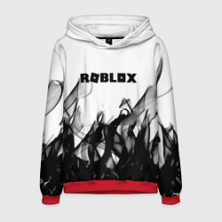 Толстовка-худи мужская Roblox flame текстура, цвет: 3D-красный