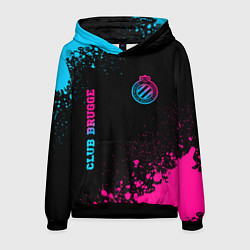 Мужская толстовка Club Brugge - neon gradient вертикально