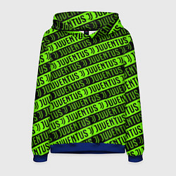 Толстовка-худи мужская Juventus green pattern sport, цвет: 3D-синий