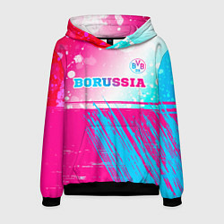 Мужская толстовка Borussia neon gradient style посередине