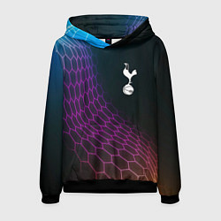Толстовка-худи мужская Tottenham футбольная сетка, цвет: 3D-черный