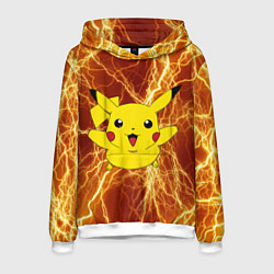 Мужская толстовка Pikachu yellow lightning