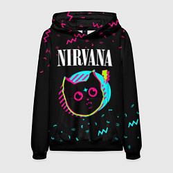 Мужская толстовка Nirvana - rock star cat
