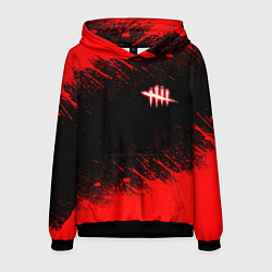 Толстовка-худи мужская Dead by daylight огненный, цвет: 3D-черный
