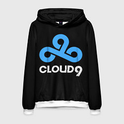 Толстовка-худи мужская Cloud9 - esports logo, цвет: 3D-белый