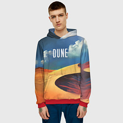 Толстовка-худи мужская Sands - Dune, цвет: 3D-красный — фото 2