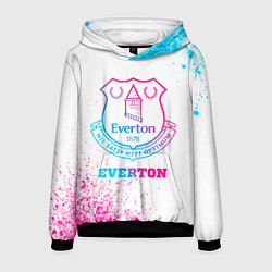 Мужская толстовка Everton neon gradient style