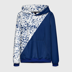 Мужская толстовка Сине-белый пополам