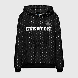 Толстовка-худи мужская Everton sport на темном фоне посередине, цвет: 3D-черный