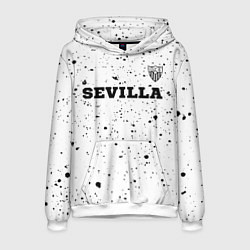 Толстовка-худи мужская Sevilla sport на светлом фоне посередине, цвет: 3D-белый