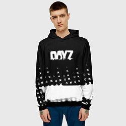 Толстовка-худи мужская Dayz game pattern logo, цвет: 3D-черный — фото 2