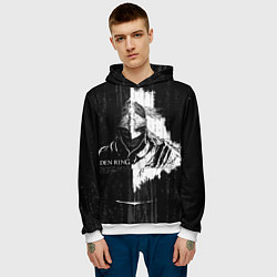 Толстовка-худи мужская Элден ринг вайк, цвет: 3D-белый — фото 2