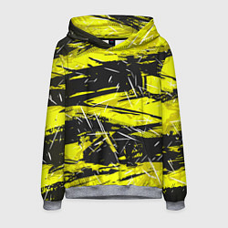 Мужская толстовка Yellow geometry - спортивный узор
