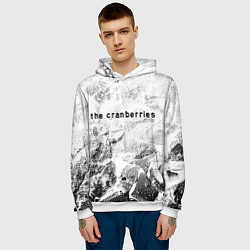 Толстовка-худи мужская The Cranberries white graphite, цвет: 3D-белый — фото 2