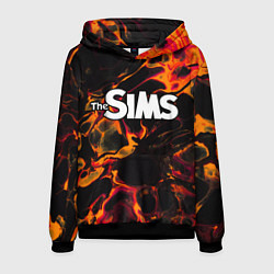 Мужская толстовка The Sims red lava