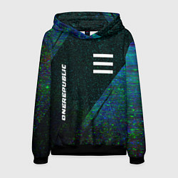 Мужская толстовка OneRepublic glitch blue