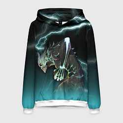 Толстовка-худи мужская Кайдзю, цвет: 3D-белый