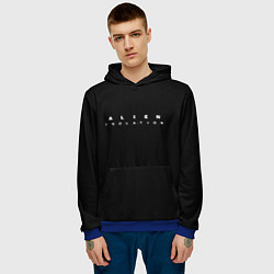 Толстовка-худи мужская Alien: Isolation, цвет: 3D-синий — фото 2