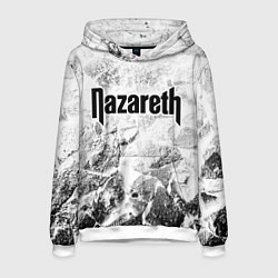 Толстовка-худи мужская Nazareth white graphite, цвет: 3D-белый
