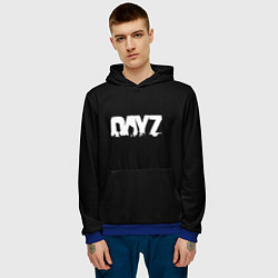 Толстовка-худи мужская Dayz logo white, цвет: 3D-синий — фото 2