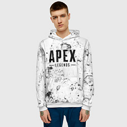 Толстовка-худи мужская Apex Legends dirty ice, цвет: 3D-белый — фото 2