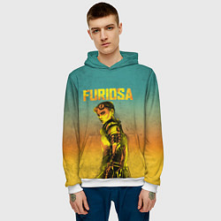 Толстовка-худи мужская Mad Max - Furiosa, цвет: 3D-белый — фото 2