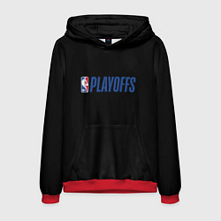 Толстовка-худи мужская NBA playoffs, цвет: 3D-красный