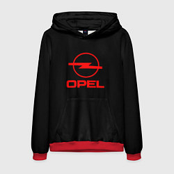 Мужская толстовка Opel red logo auto