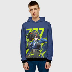 Толстовка-худи мужская Zhu Yuan - Zenless Zone Zero, цвет: 3D-черный — фото 2