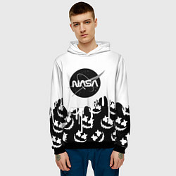 Толстовка-худи мужская Marshmello x Nasa, цвет: 3D-черный — фото 2