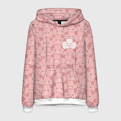 Мужская толстовка Свинки паттерн