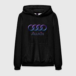 Мужская толстовка Audi neon logo