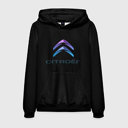 Мужская толстовка Citroen logo neon