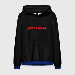 Толстовка-худи мужская Metal gear red logo, цвет: 3D-синий