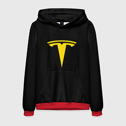 Мужская толстовка Tesla yellow